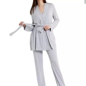Pea in the Pod Gray Sleepwear Nursing Set